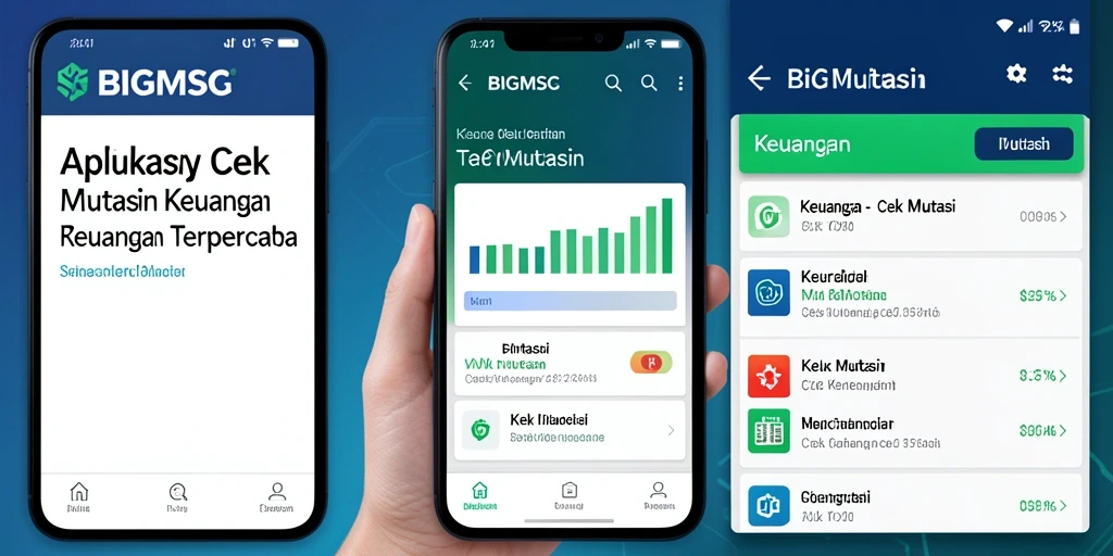 Antarmuka aplikasi Cek Mutasi BIGMSG yang informatif dan mudah digunakan.