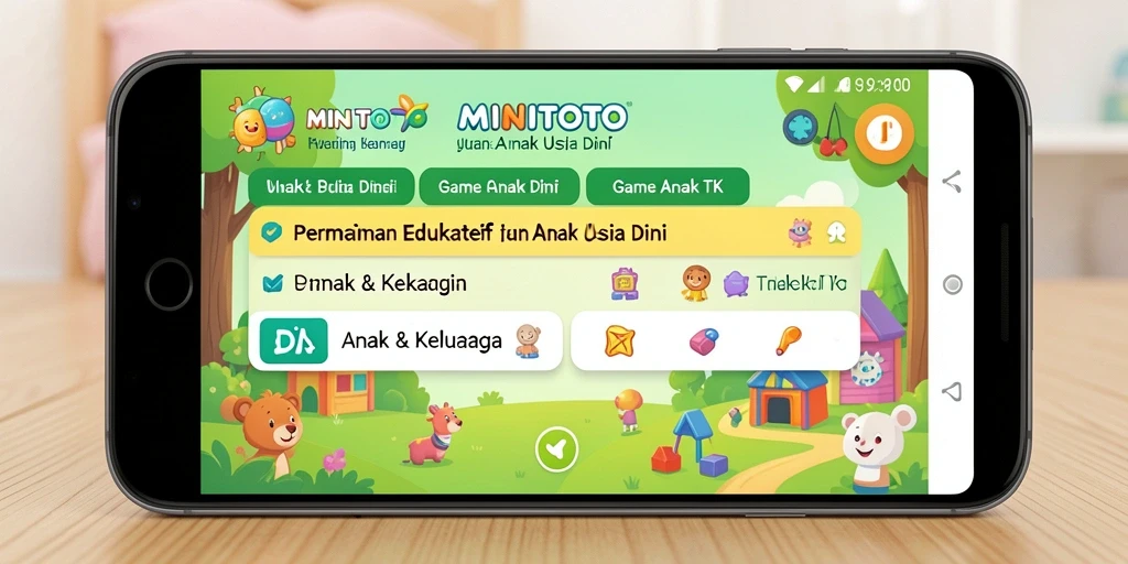 Tampilan antarmuka MINITOTO yang ceria dan interaktif.